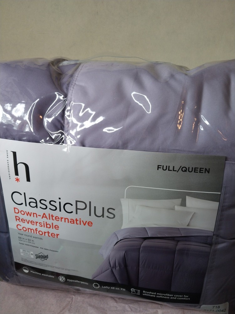 Home Expressions Classic Plus Down Alternative Reversible Comforter Full/Queen