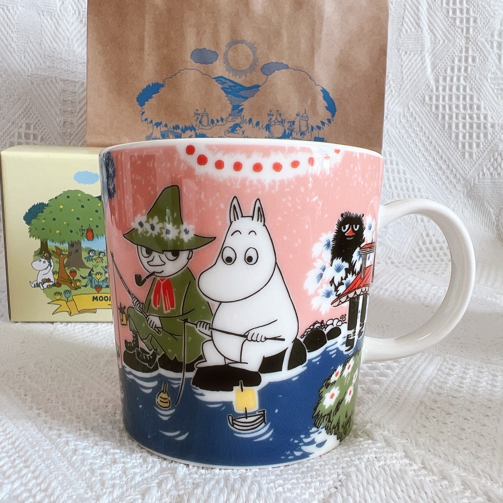 Moomin ARABIA Mug 2pcs Set Simple Joy 2026 & Park 2023 Limited w/ Bag -Fast Ship