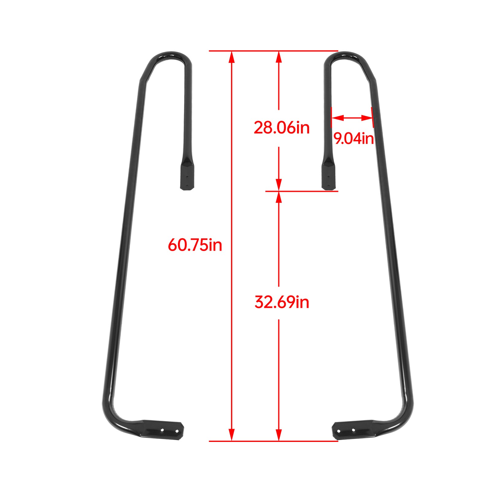 Safety Step Handrail Heavy Duty Metal Grab Rail for Indoor/Outdoor Stairs