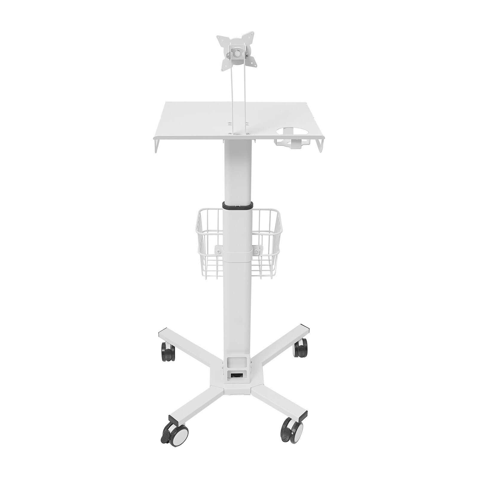 Adjustable Rolling Medical Cart with iPad Holder for Healthcare & Spa