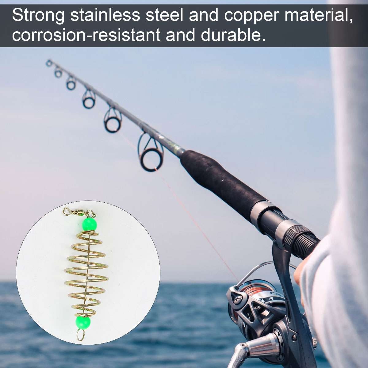 24Pcs Spring Carp Feeder Spring Fishing Feeder Bait Carp Fishing Baits Hook US
