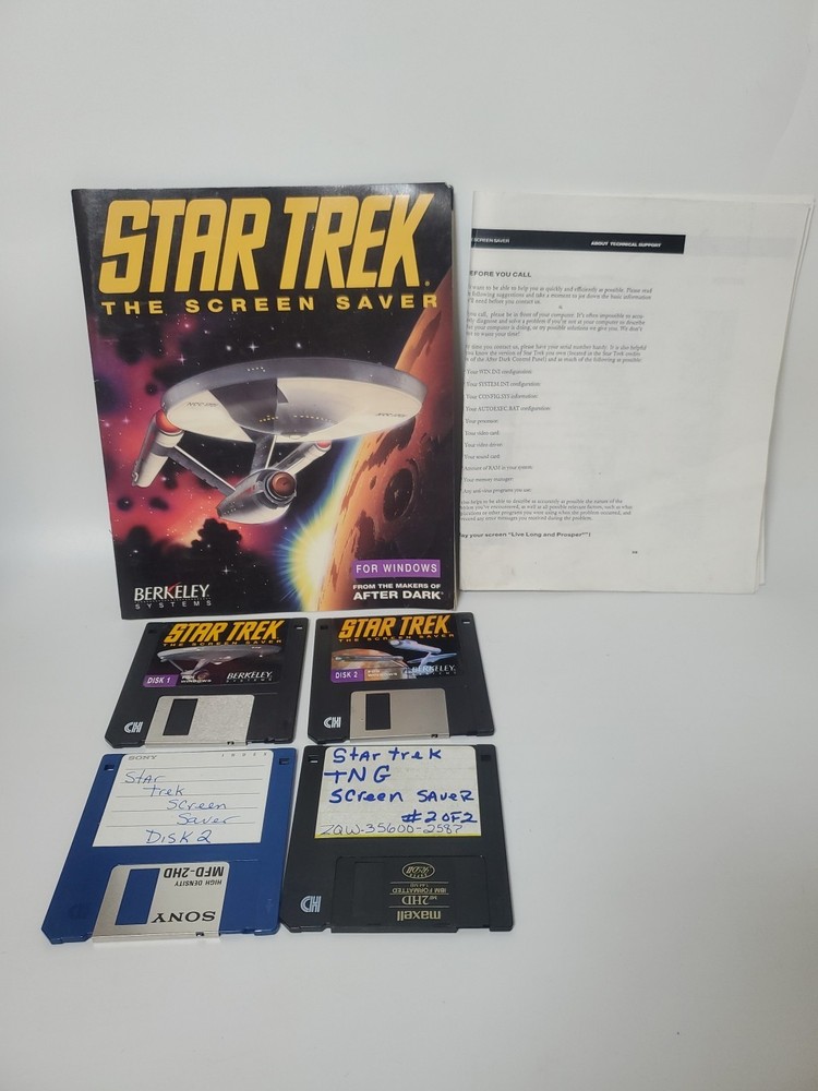 Star Trek: The Screen Saver - Vintage Software Plus Screen Posters