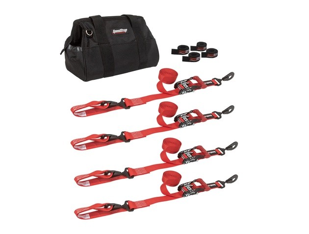 SpeedStrap UTV Tie-Down Kit 1.5"W x 10 Ft. Red
