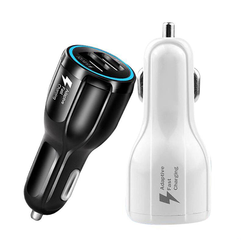 QC 3.0 Car Super Fast Charger 2x USB 1x USB-C Power Adapter Cigar Lighter Socket
