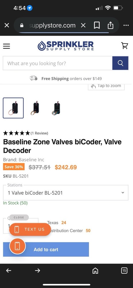 Baseline BL-3200 Base Station Irrigation System Outdoor Smart Controller
