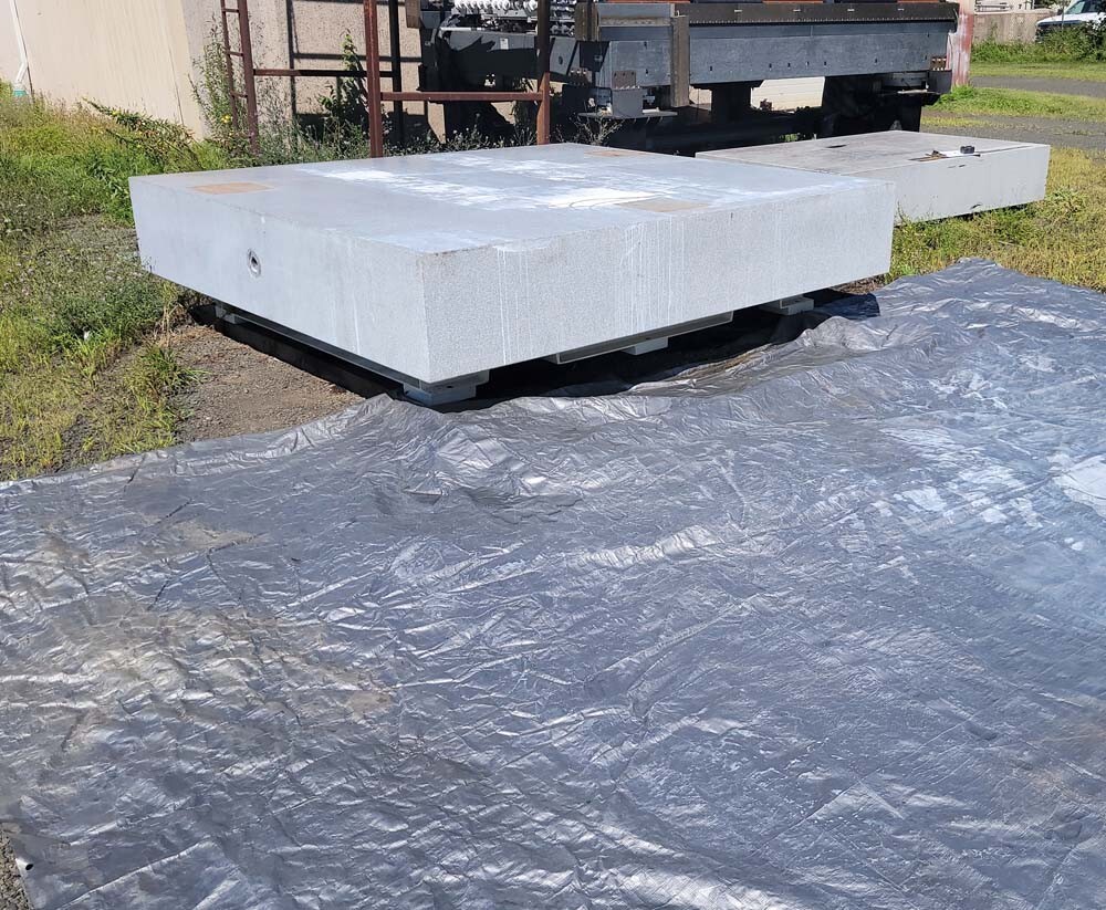 Large granite table on stand, Inv 46276