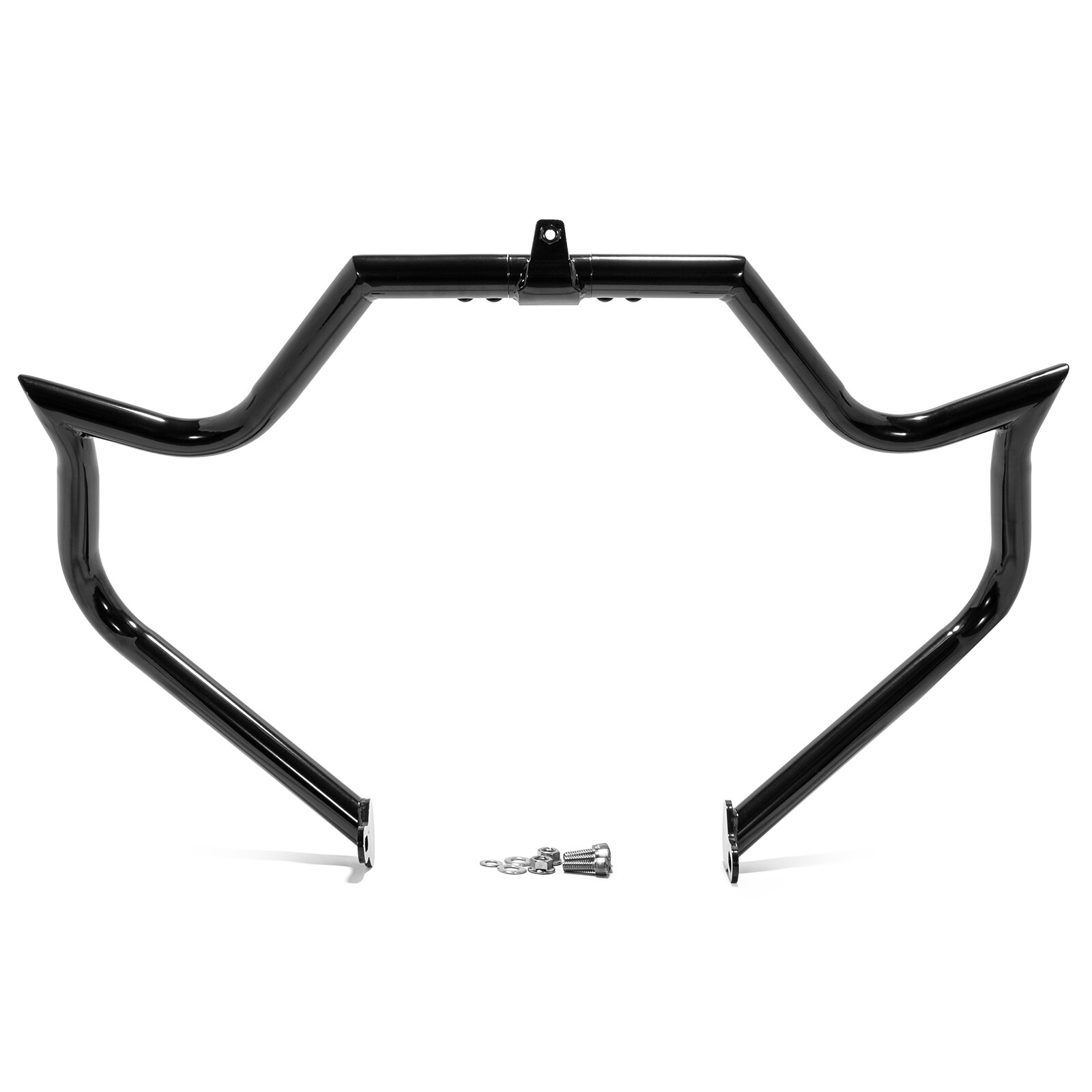 Black 1.25 Engine Guard Highway Crash Bar For Harley Touring Electra Glide 09-22