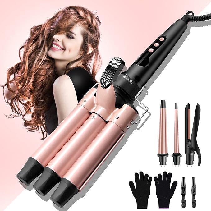 New Professional Curling Wand Set