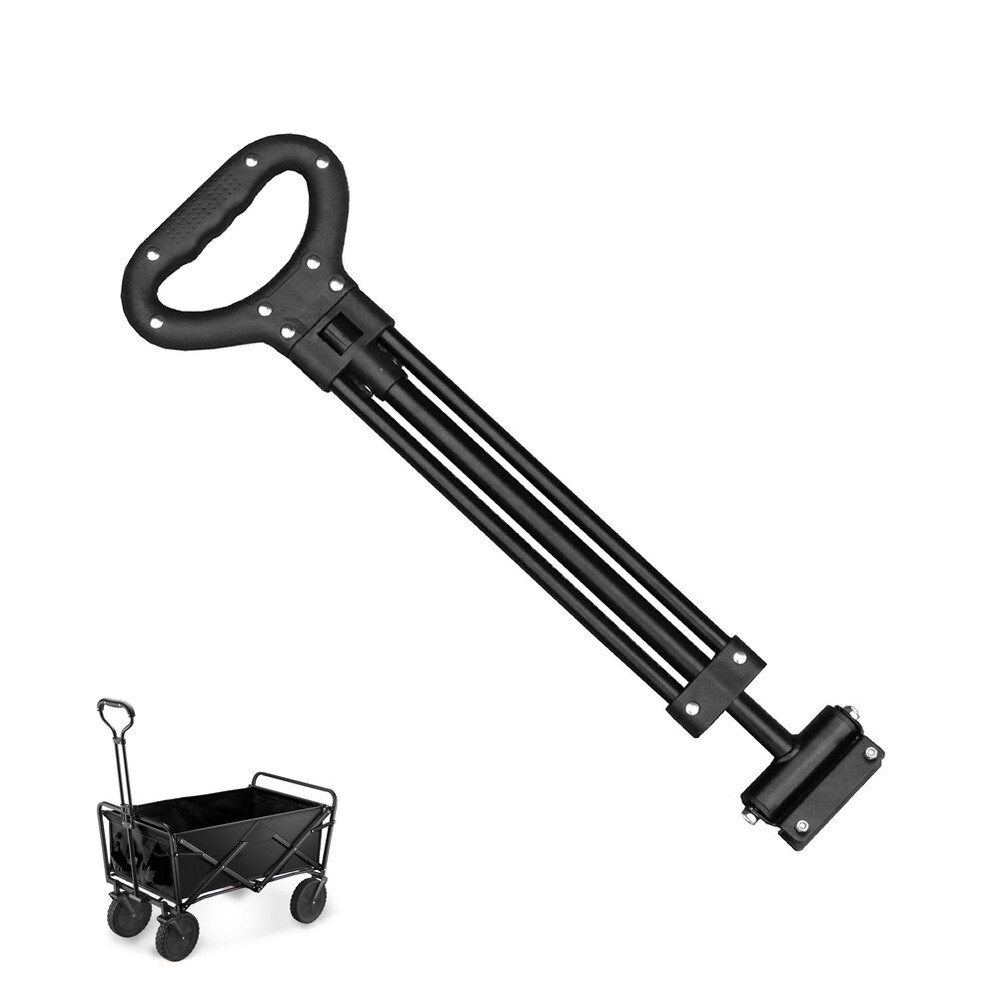 Wagon Cart Pull Handle Spare Replacement Telescoping Rod for Camping Trolley