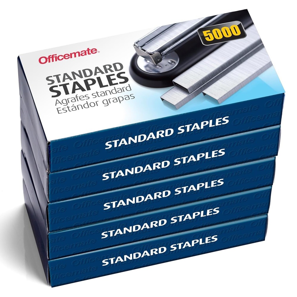 Standard Staples, 5 Boxes General Purpose Staple, 5000 Staples/Box 91925