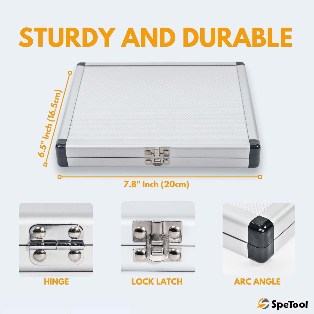 SpeTool 10-Piece Solid Router Guide Brass Router Template Bushing Guide Set with