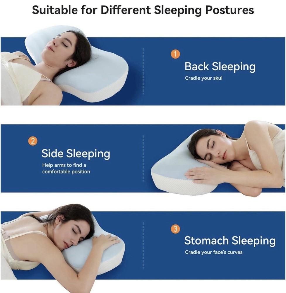 Zmarthumb Cervical Pillow For Neck And Shoulder Support, Memory Foam