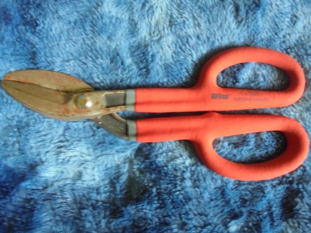10" Wiss A10BS Drop-Forged Red Scissors