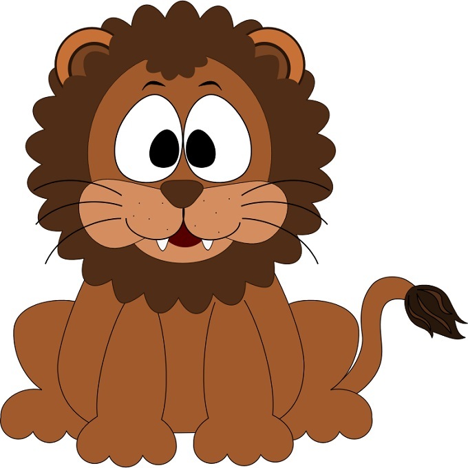 30 Custom Cute Lion Personalized Address Labels