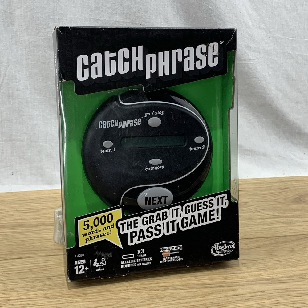 New Hasbro Gaming Catch Phrase Electronic Game, Open Box