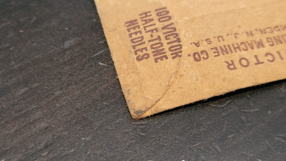 Gramophone phonograph needle Packet Rca Victor Nipper Hmv Half Tone - Empty