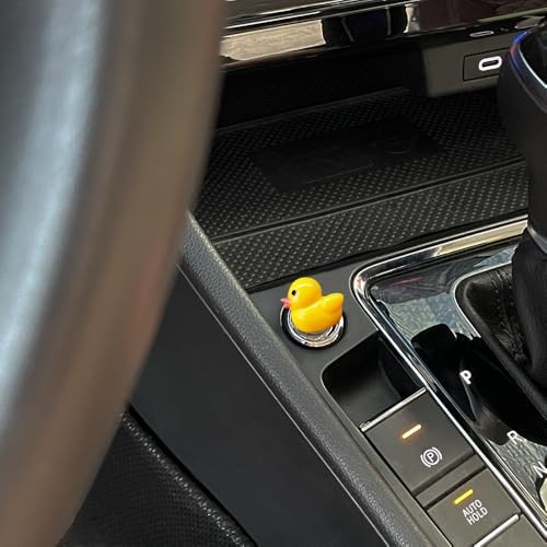 Cute Car One-Touch Start Button Cover with Engine Start/Stop Joystick,Push Duck