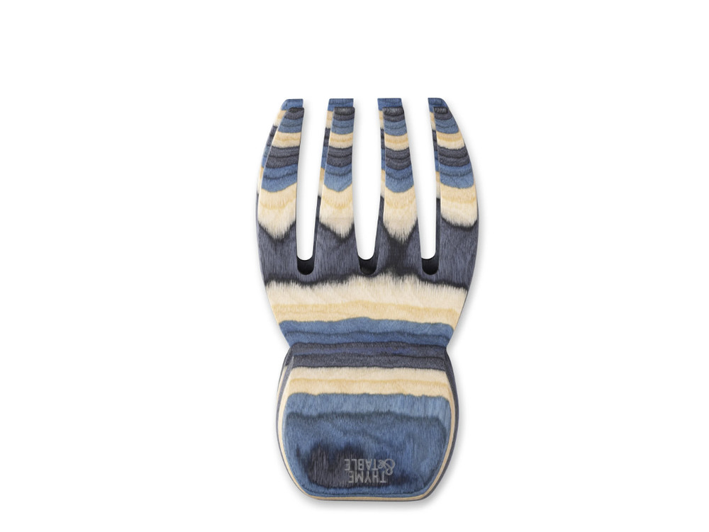 Thyme & Table Blue Wood Salad Hand Set