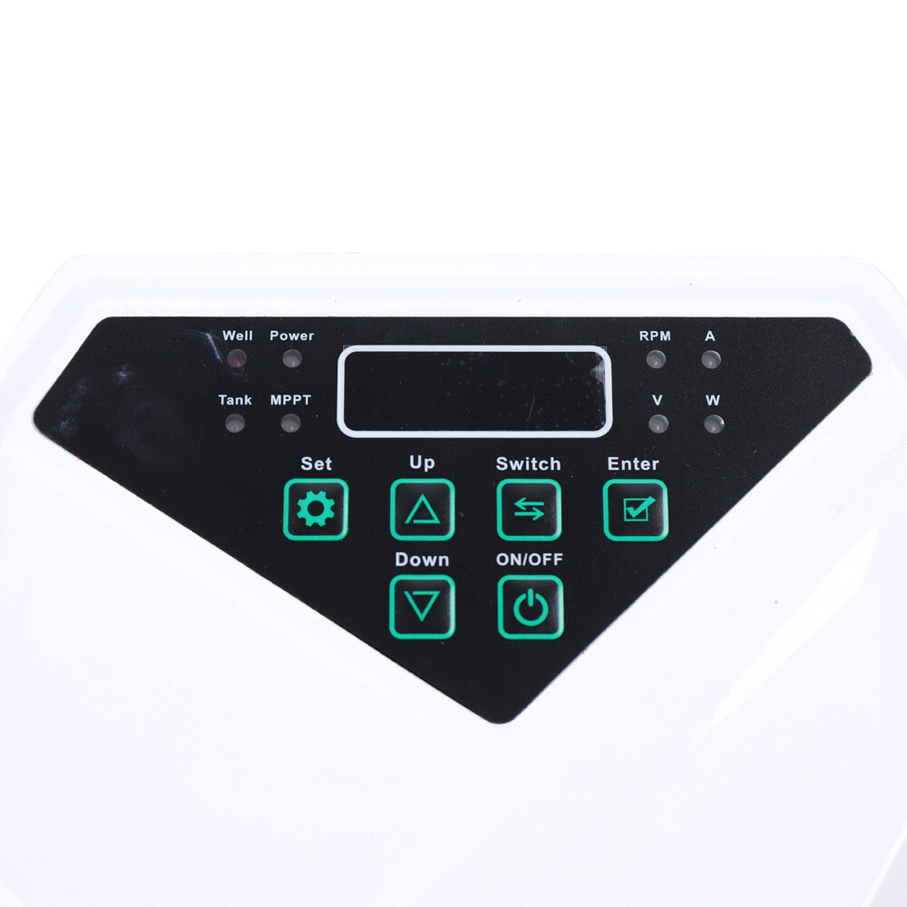 3" Solar Water Pump 48V 500W Submersible Bore Deep Well Pump MPPT Controller Kit