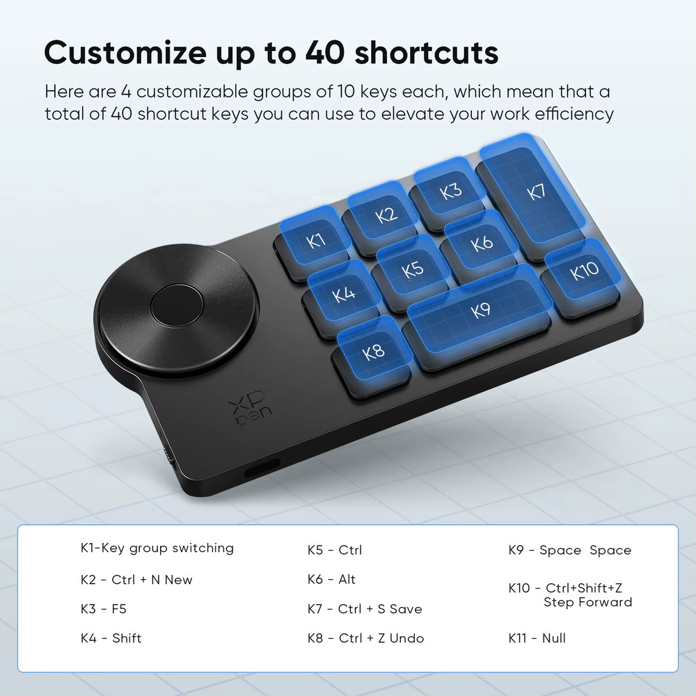 Wireless Shortcut Remote Express Key Bluetooth 5.0 Customizable Shortcut Keys fo