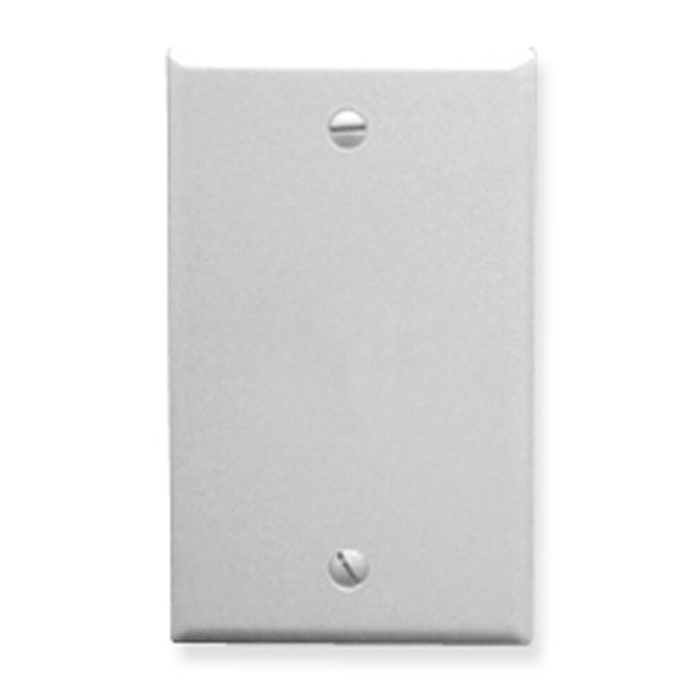 Flush Wall Plate Blank WHITE By ICC