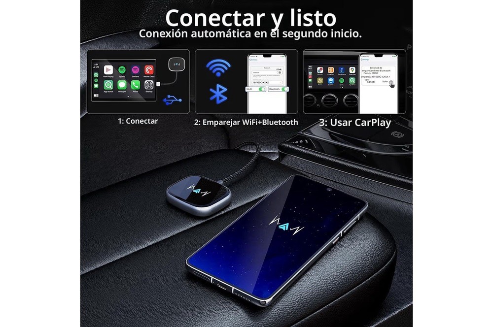 Android Auto Wireless Adapter, Wireless Carplay Adapter, Latest NFC Touchscreen
