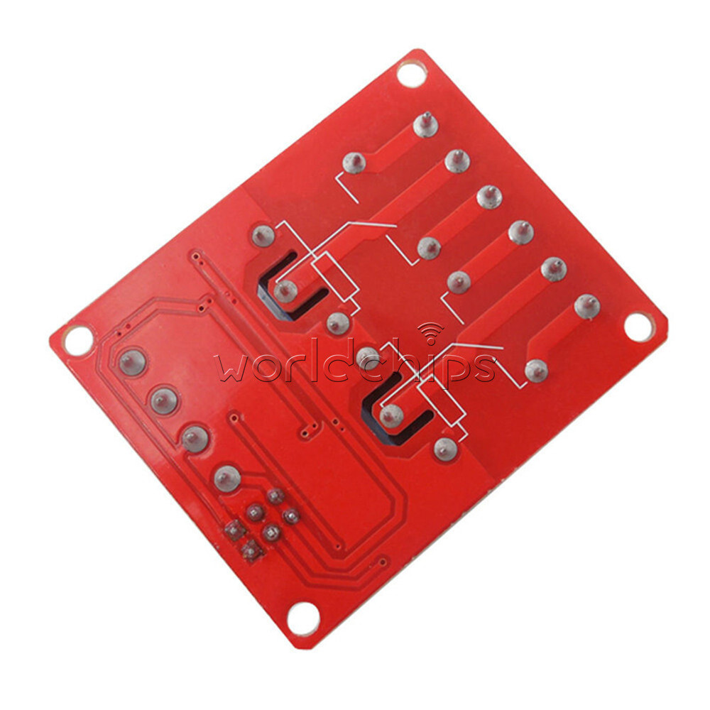 12V 2 Channel Relay Module With Optocoupler Support High Low Level Trigger NEW