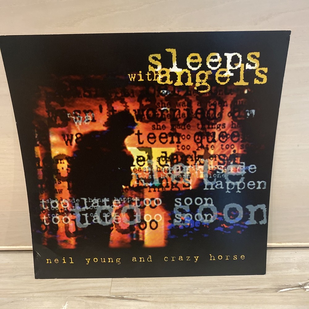 NEIL YOUNG "Sleeps With Angels" Original 1994 US Promo Only 12x12  Poster Flat