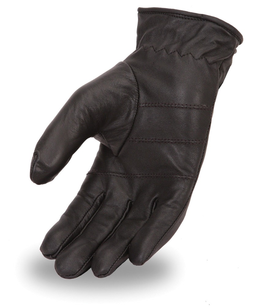 First Classics Men's Thermal Lined Leather Gloves Hook Loop Wrist Strap FI110GL