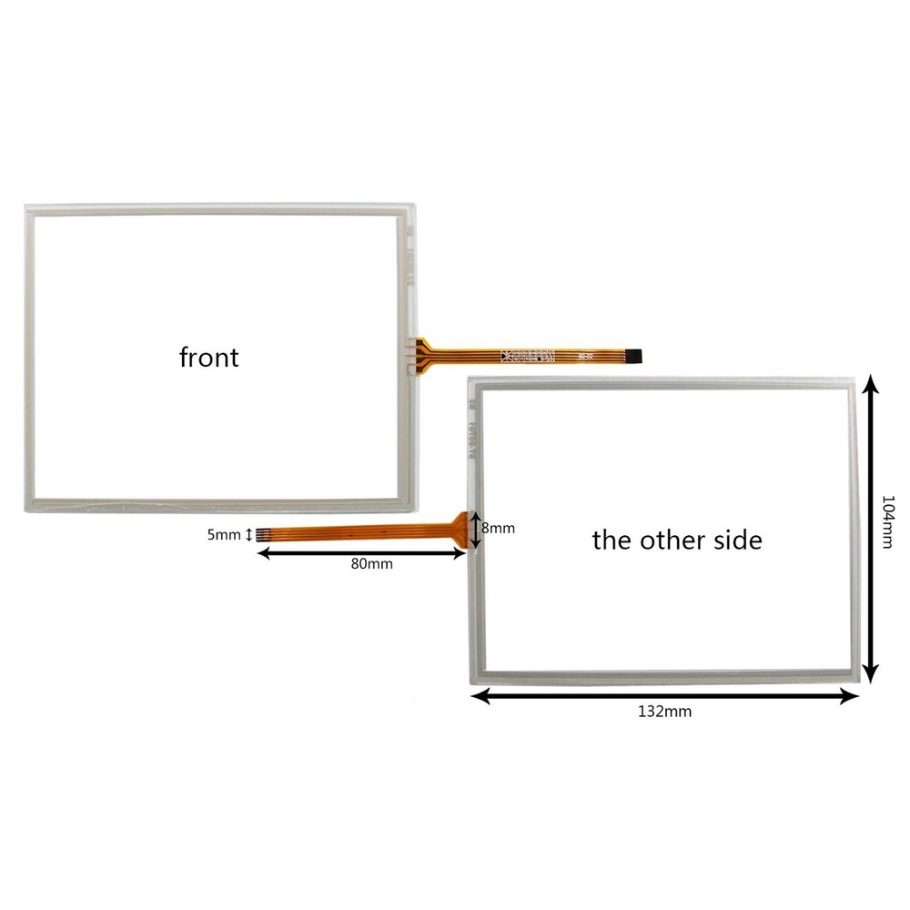 5.7inch Resistance Touch Panel Size 132mm x 105mm 4-Wire Touch Sensor