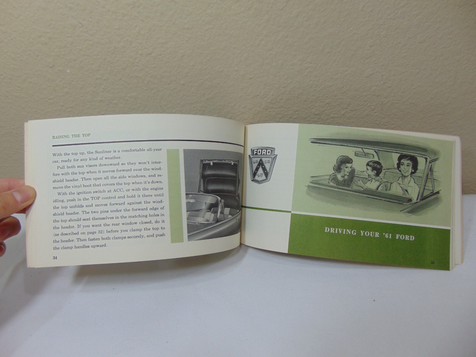 VINTAGE 1961 FORD CAR OWNER'S MANUAL FAIRLANE 500 TOWN RARE