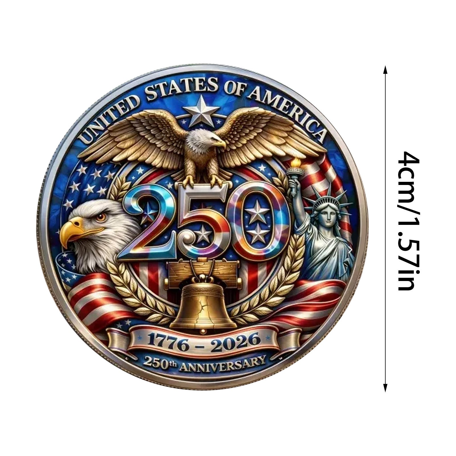 250th Anniversary Commemorative Coin America 1776-2026