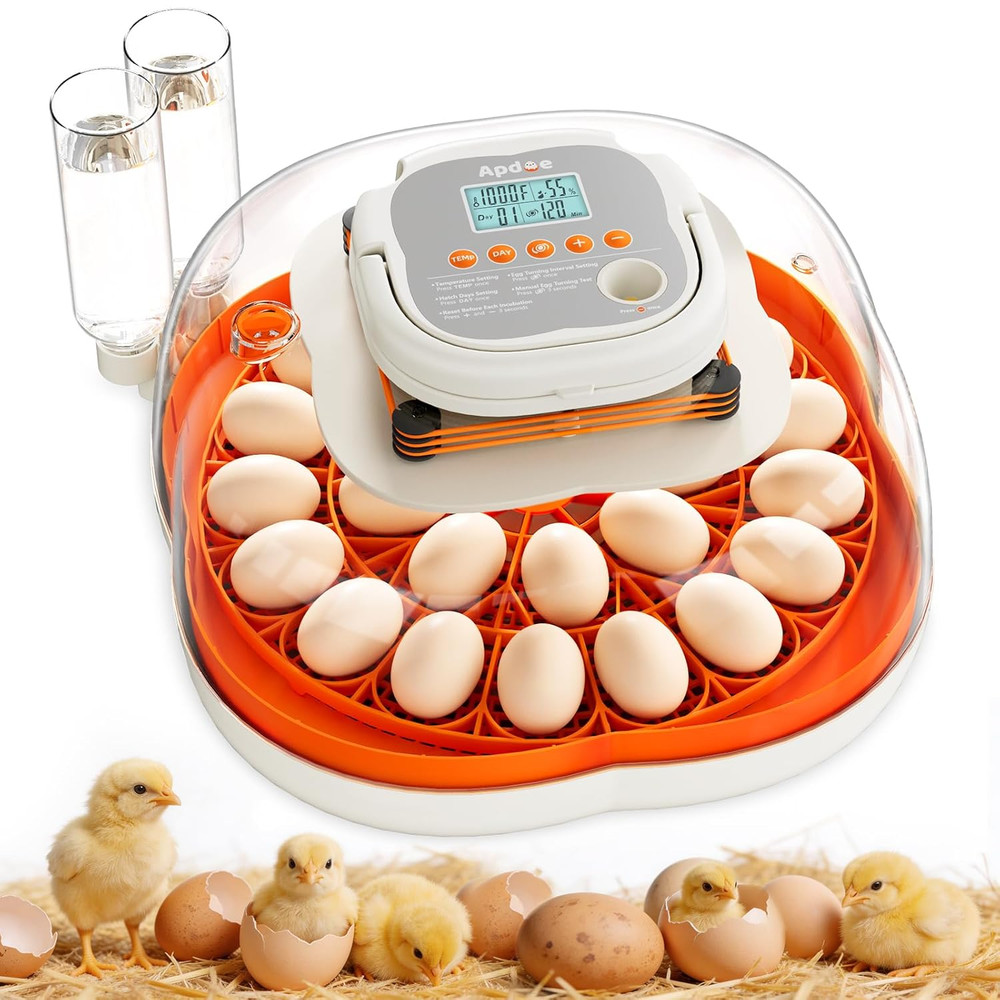 Egg Incubators for Hatching Eggs, Temperature and Humidity Control, Automatic Eg