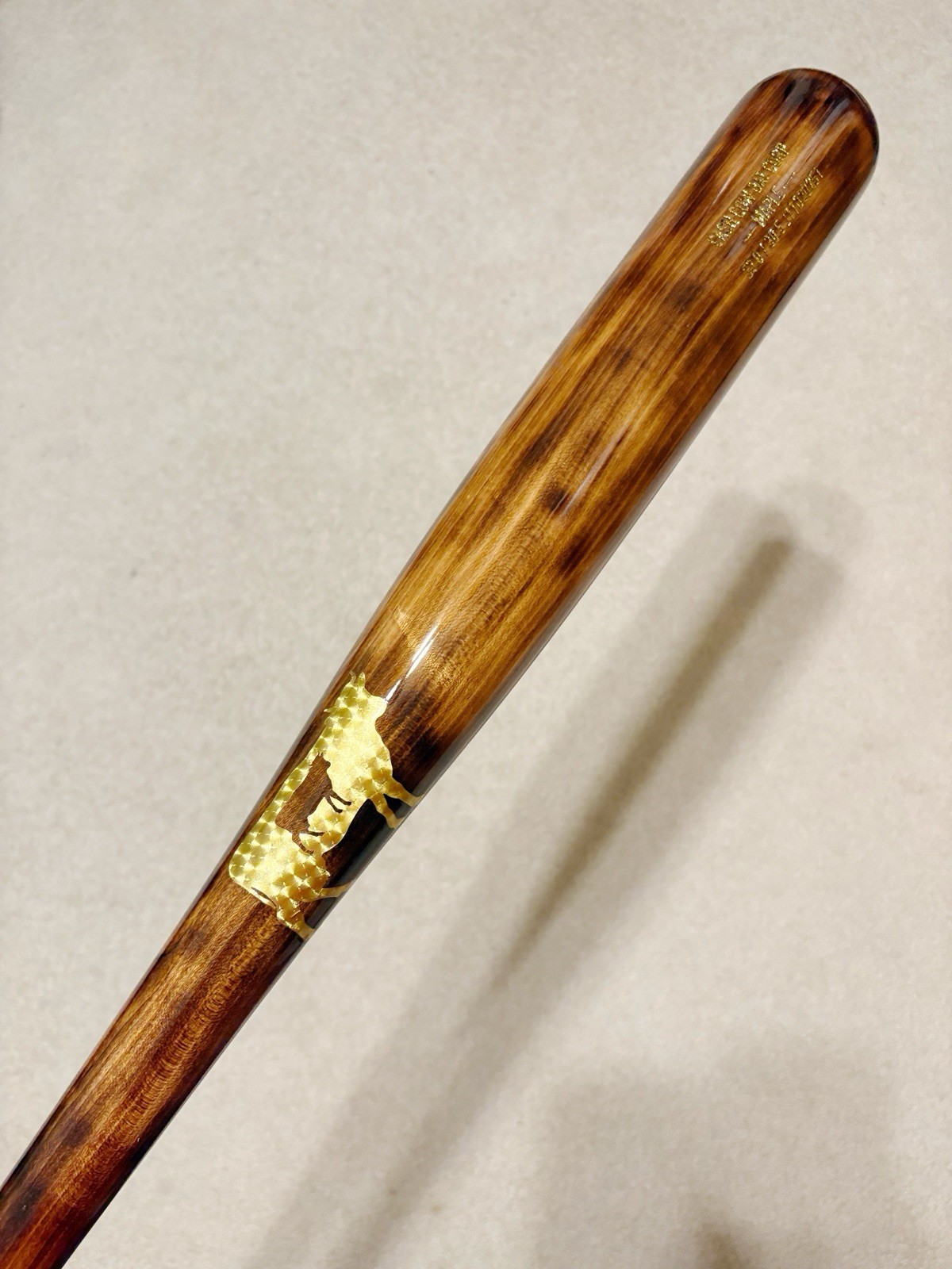 Hybrid Handle Maple Wood Baseball Bat 33in 30.5oz. Full Tapered Flame Treated