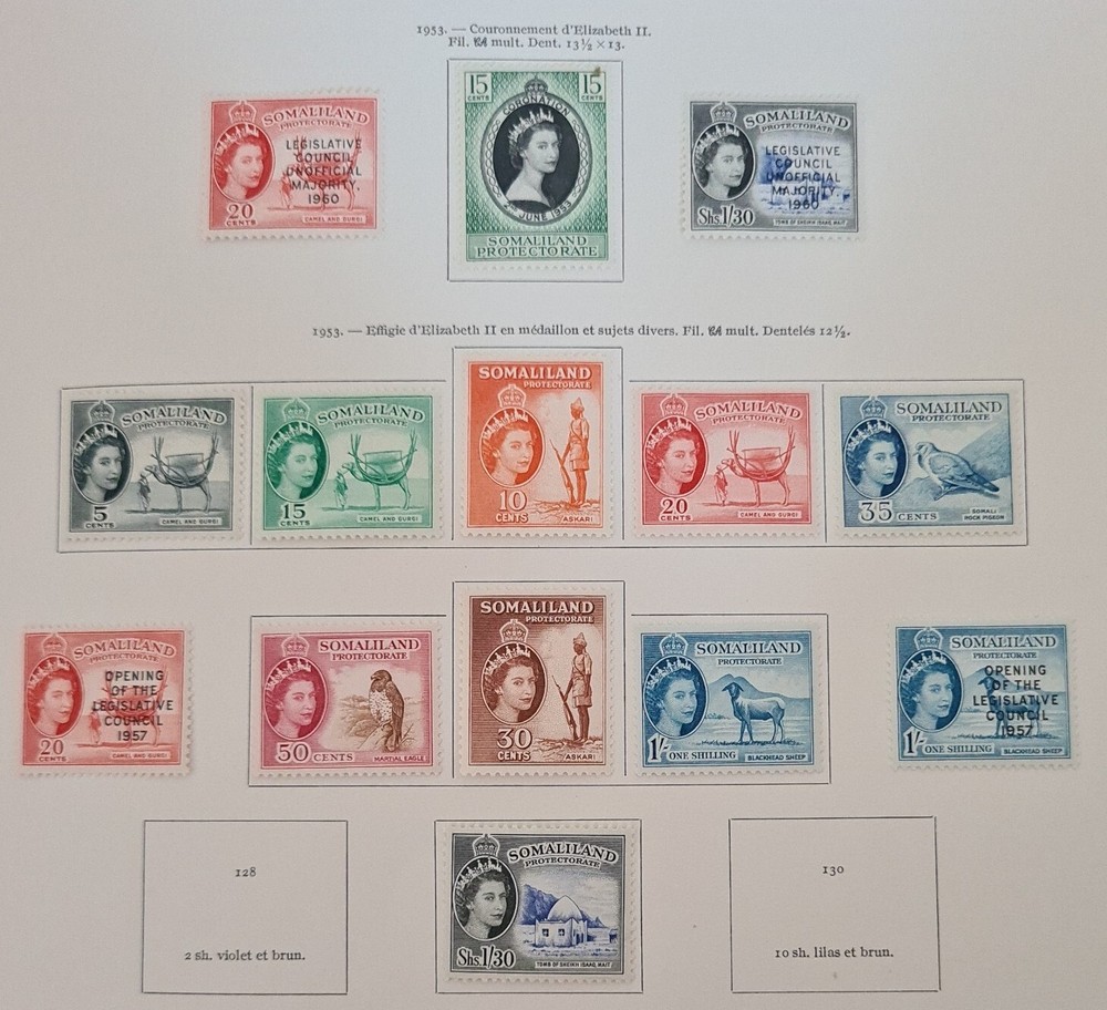 Somaliland Protectorate EII 1953 MVLH A12p1