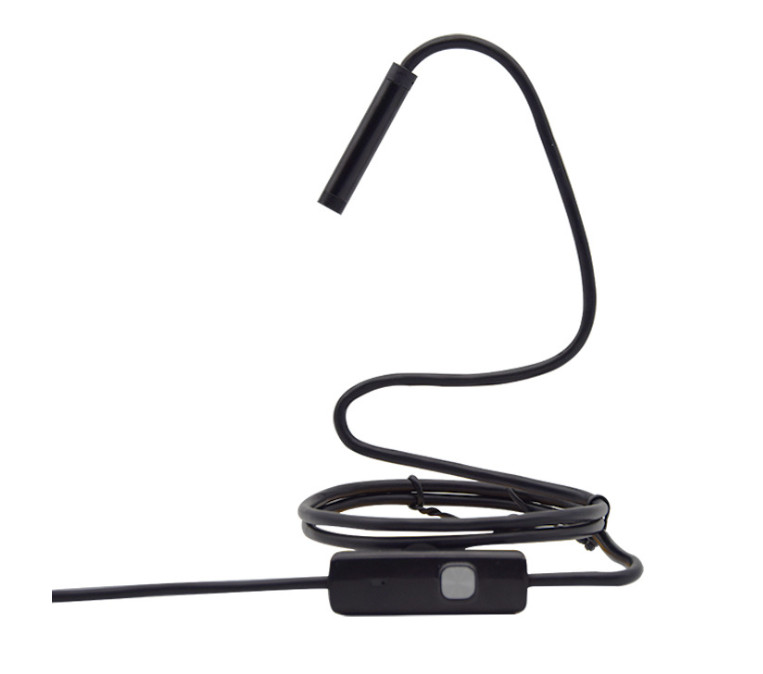 7cm 3-in-1 Borescope 1m Hard Cable Adjustable Brightness For TypeC+USB+Micro USB