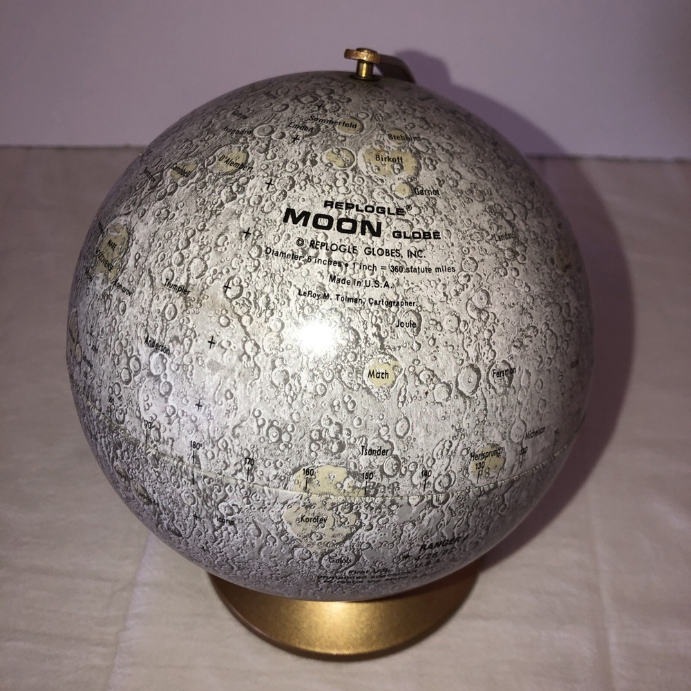 Vintage Replogle Globe The Moon Authentic 6in Model. PRE~OWNED