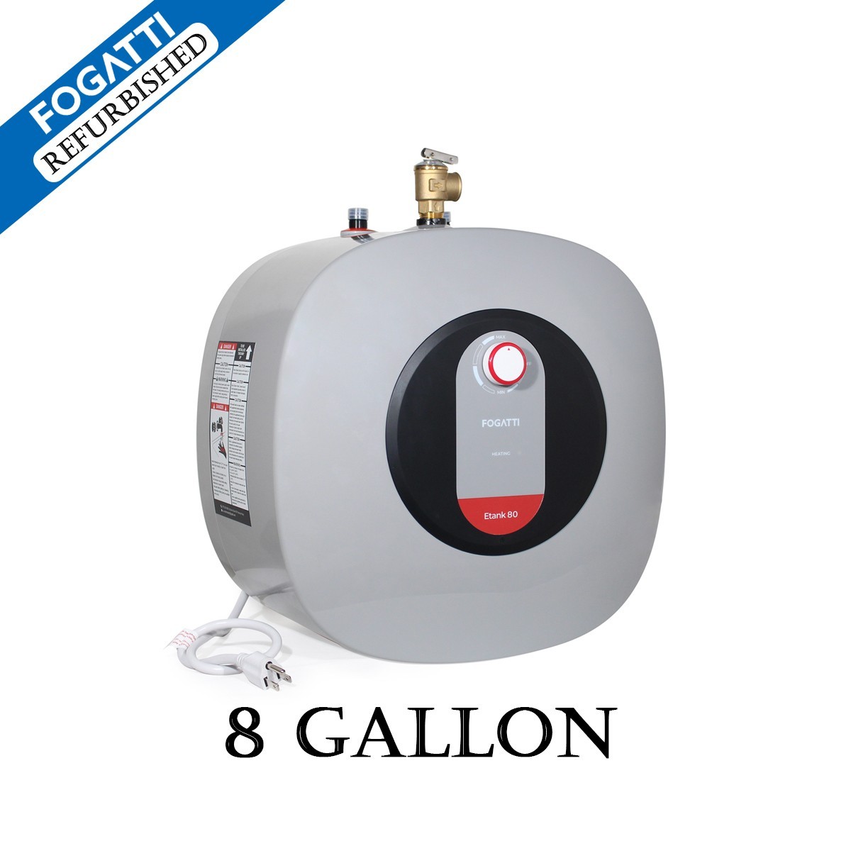 8.0 Gallon Electric Mini Tank Water Heater Instant Hot Water 1440W For RV Camper