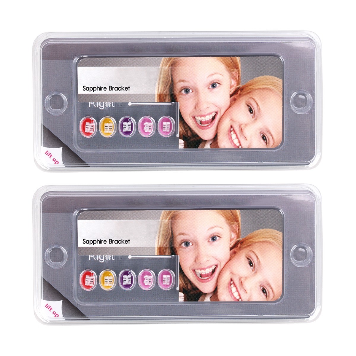 AZDENT Dental Orthodontic Sapphire Bracket Ceramic Braces Roth/MBT 022 Hooks 345