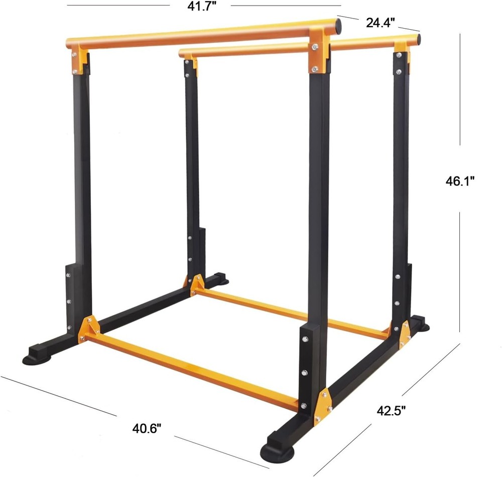 Heavy-Duty 600 LBS Multi-Function Dip Station for Home Gym - Dips, Pull-Ups