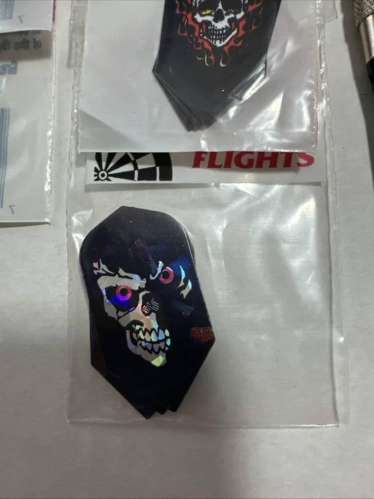 15GM Skull 01 Themed Complete 3 Soft Tip Dart Set Bundle With Soft Case