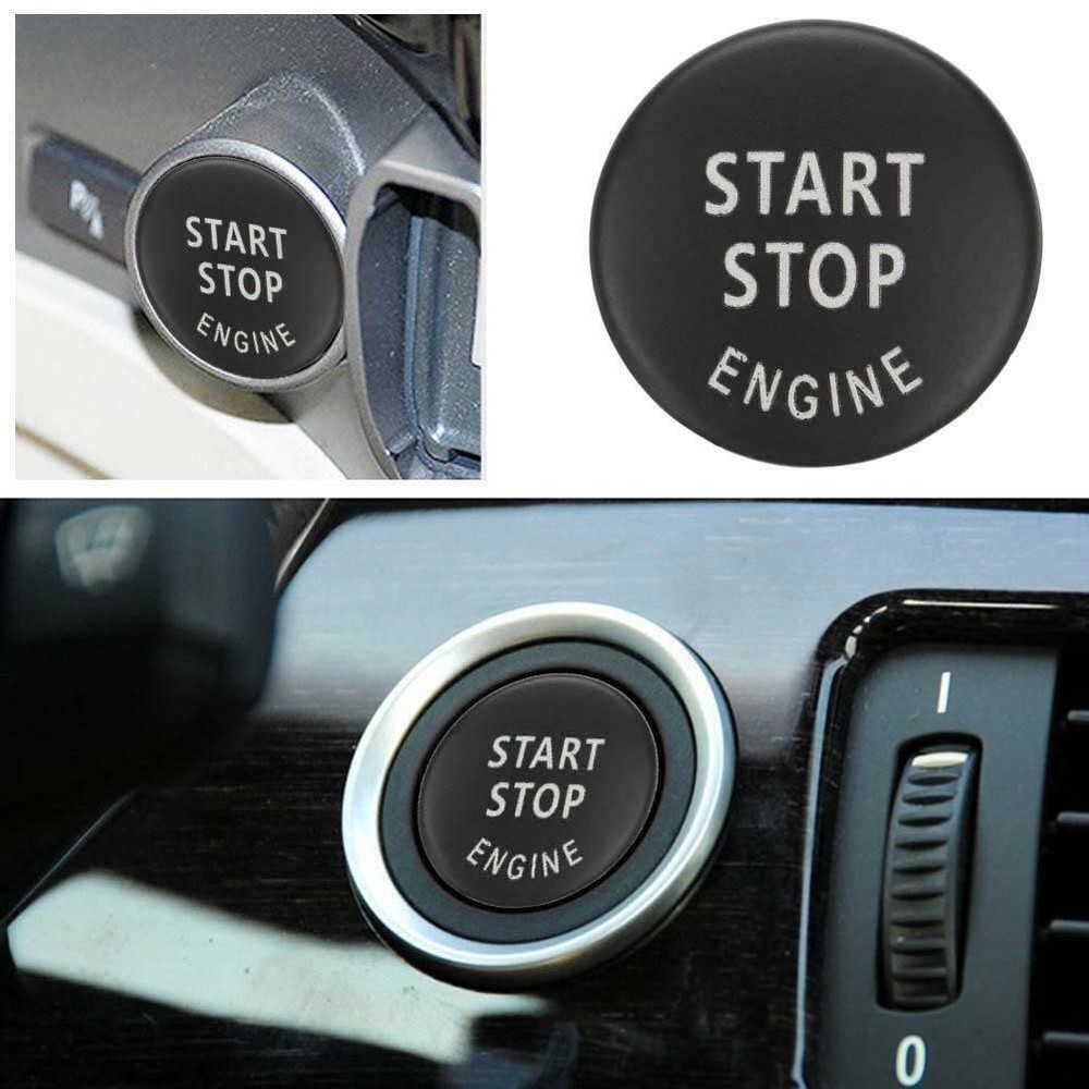 Black Engine Start Stop Switch Button Cover Fit for BMW E60 E70 E83 E84 E90 E92