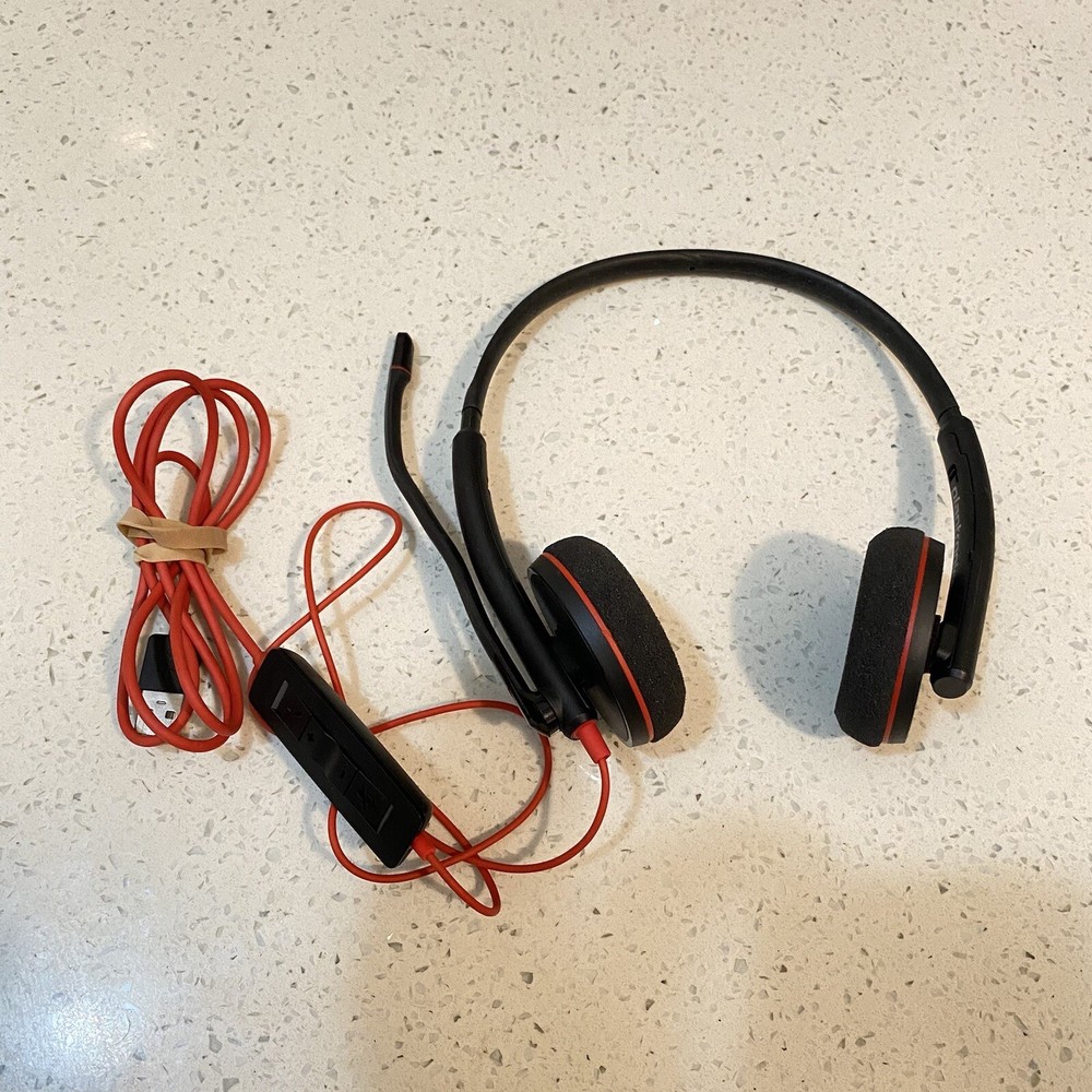 Plantronics Poly C3220 BlackWire USB Wired Headset PLT (H345) Tested