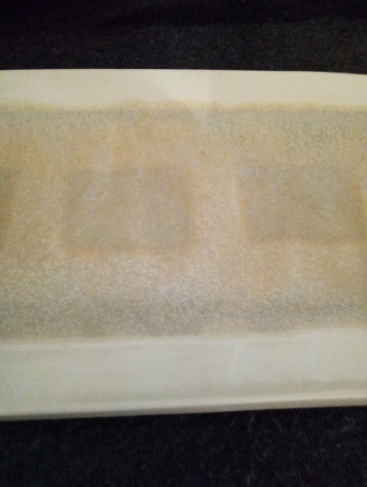Studio Art Pottery Regtangle Tray Bamboo Handles Signed