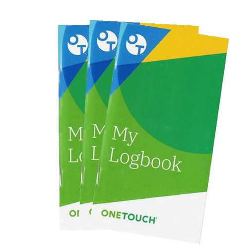 OneTouch Logbook  [5 Count]  - Diabetic Log Keep records for 150 Weeks