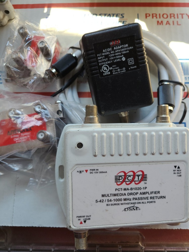 PCT-MA-B1020-1P RF Passive Return CATV Multimedia Drop Amplifier