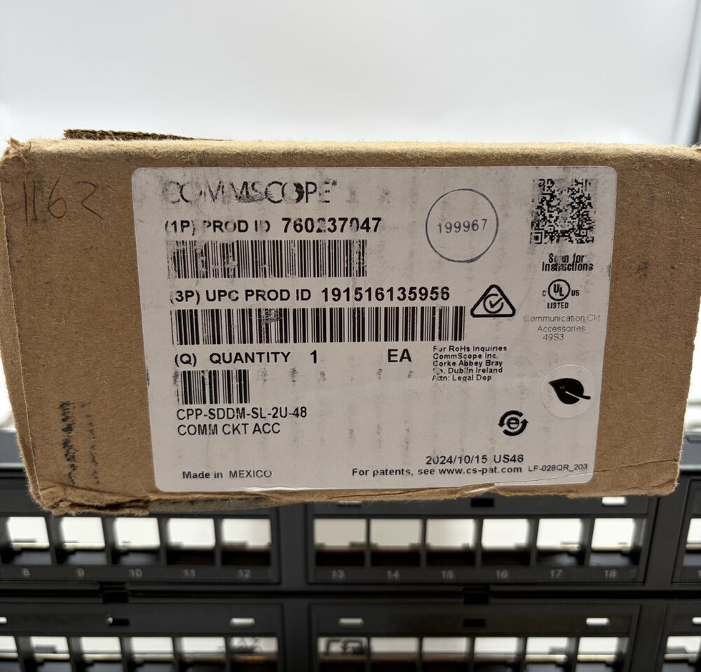 COMMSCOPE CPP-SDDM-SL-2U-48 CAT6/ 6A RJ45 48-PORT EMPTY PANEL 760237047