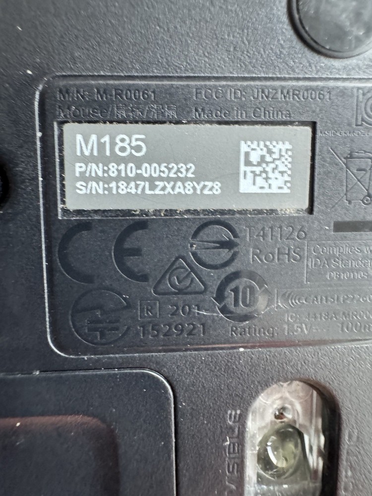 Logitech K360 Wireless Keyboard With Wireless Logitech M185 Mouse