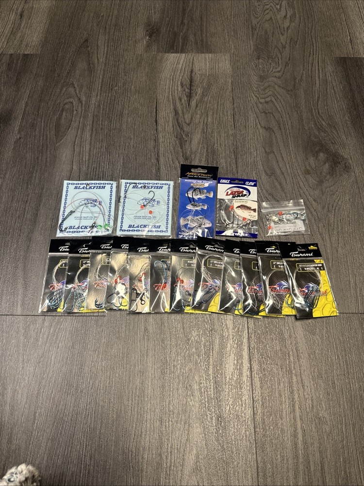 Blackfish Rigs Assorted Setups Eagle Claw Tsunami Marathon New