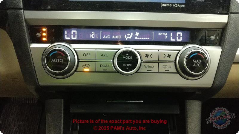Used A/C Selector Switch fits: 2015 Subaru Legacy automatic temperature control